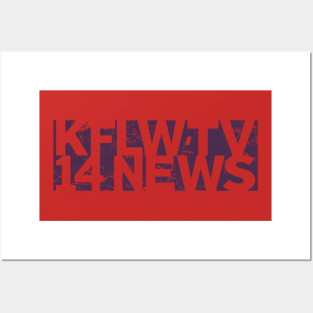 Die Hard – KFLW-TV 14 News Logo (aged and weathered) Posters and Art